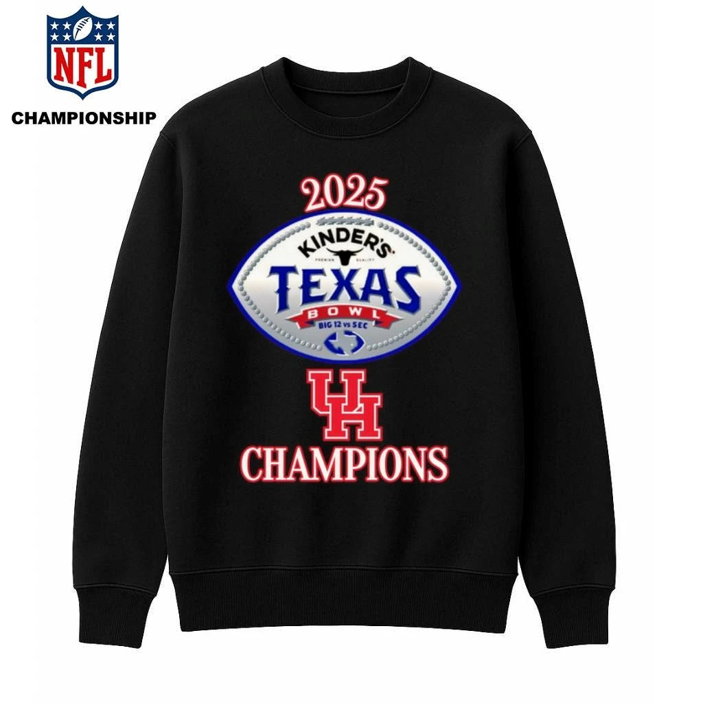 Houston Cougars 2025 Texas Bowl Champions Logo Shirt