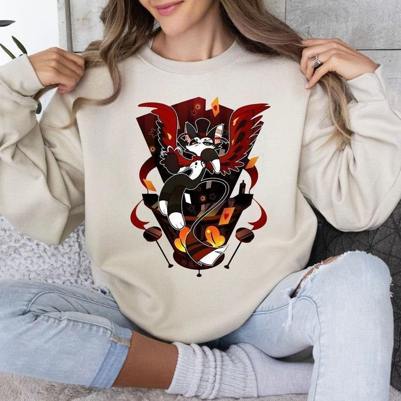 huskerdust best favorite character hazbin hotel Hotel Fat Nuggets Cute Sweatshirt T-Shirts, Hoodie | UrbanDripWear.com