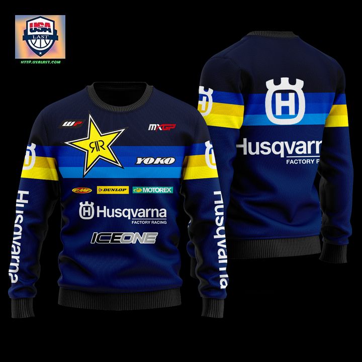 Husqvarna Factory Racing Navy Ugly Sweater