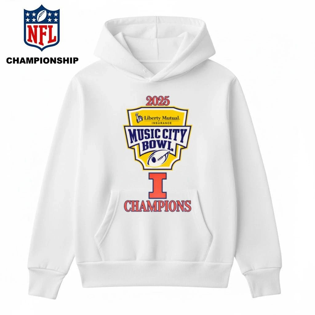 Illinois Fighting Illini 2025 Music City Bowl Champions Logo Shirt