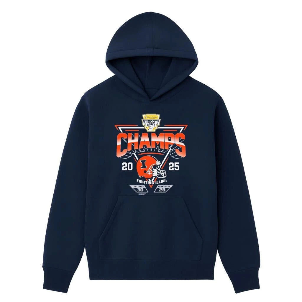 Illinois Fighting Illini 2025 TransPerfect Music City Champs Score Shirt