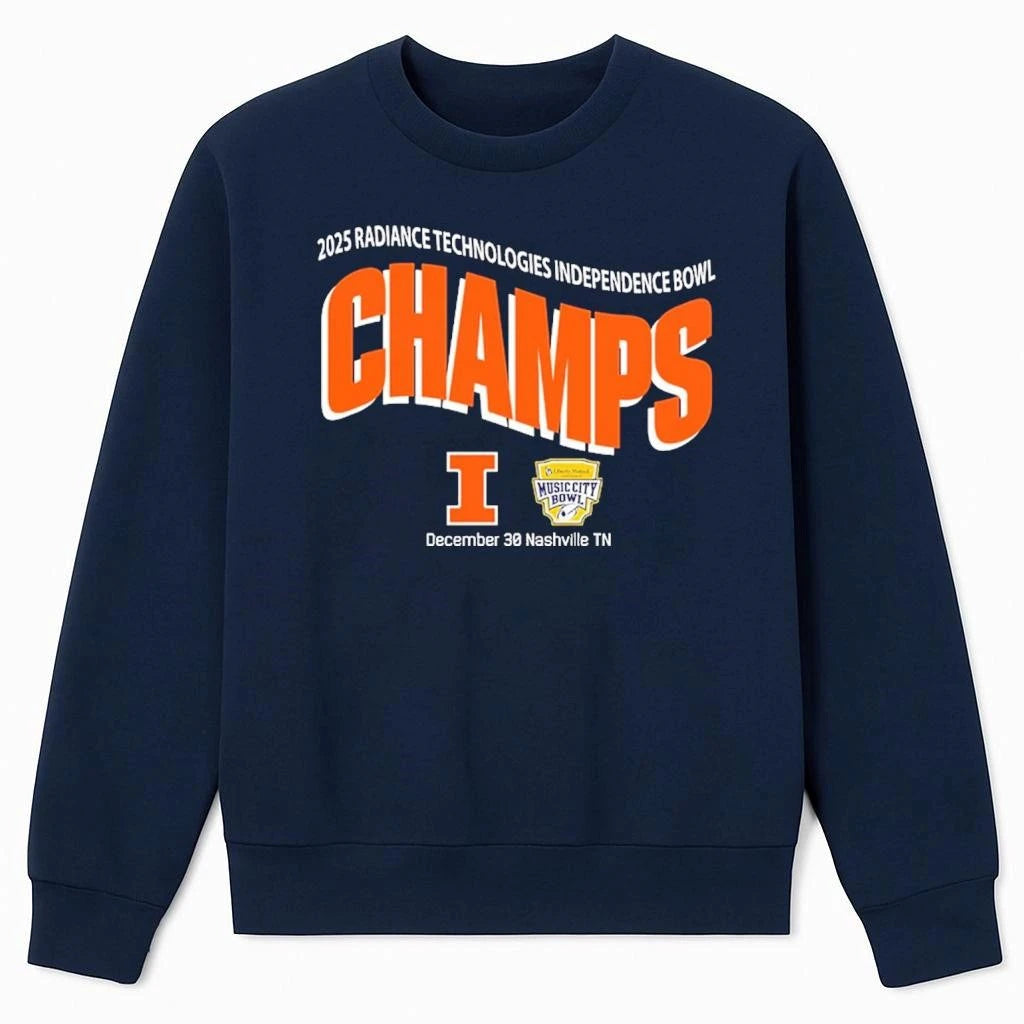 Illinois Fighting Illini Football 2025 Liberty Mutual Music City Bowl Champions On December 30 2025 Shirt