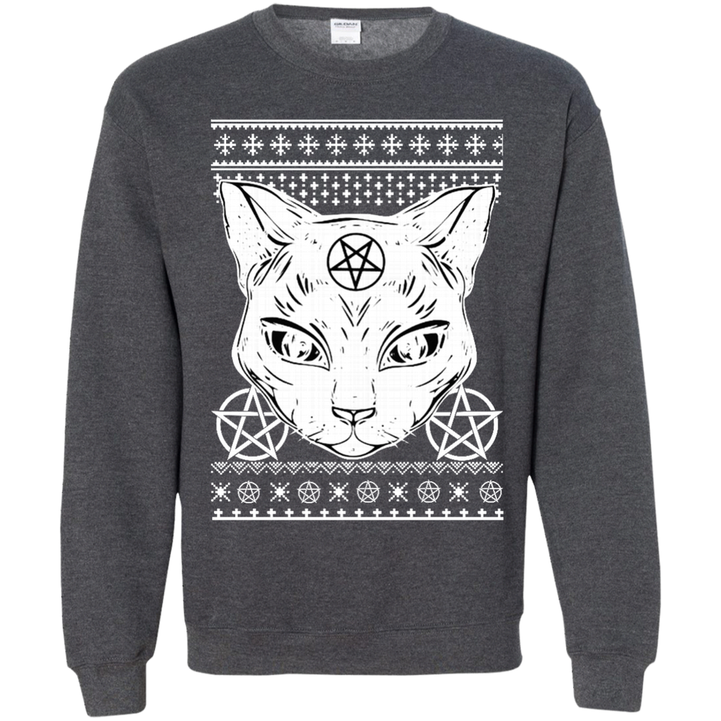 Sathan the cat ugly christmas sweater