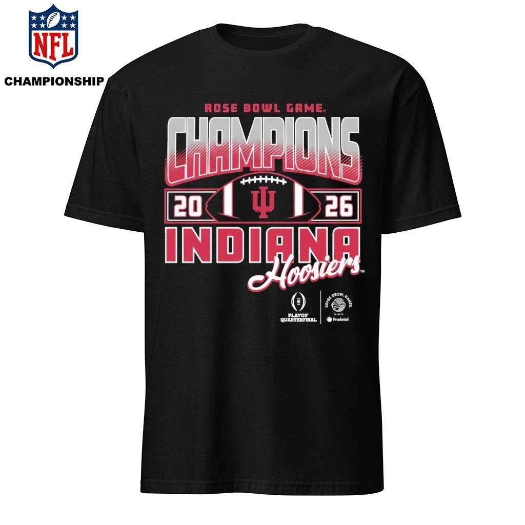 Indiana Football 2026 Rose Bowl Champions Grey Shirt