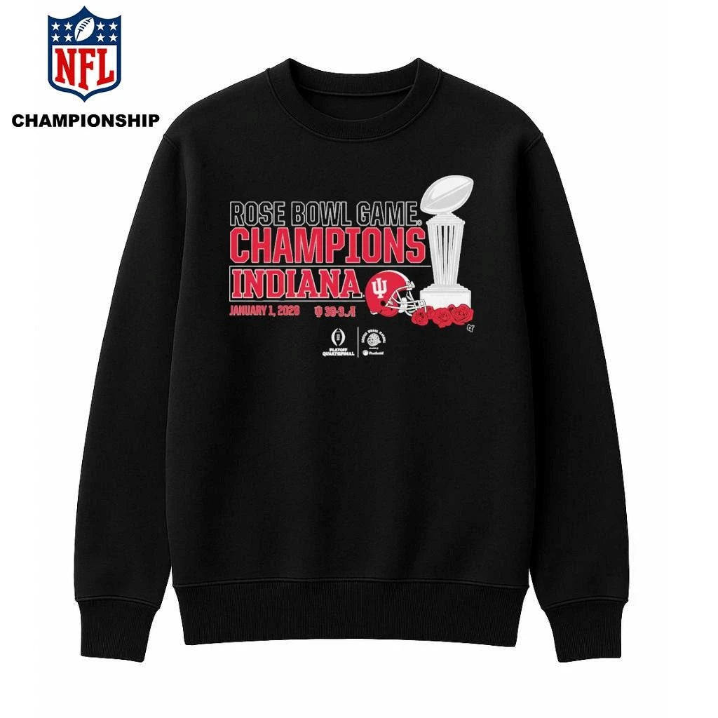 Indiana Football CFP Rose Bowl Champions Trophy Shirt
