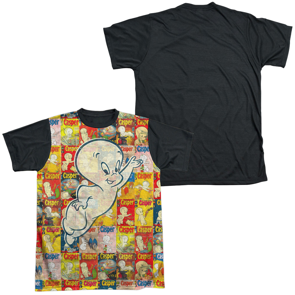 Casper the Friendly Ghost Covered - Men's Black Back T-Shirt