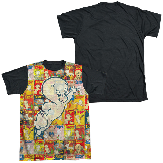 Casper the Friendly Ghost Covered - Men's Black Back T-Shirt