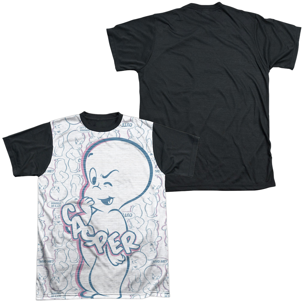 Casper the Friendly Ghost Friendly Ghost - Men's Black Back T-Shirt