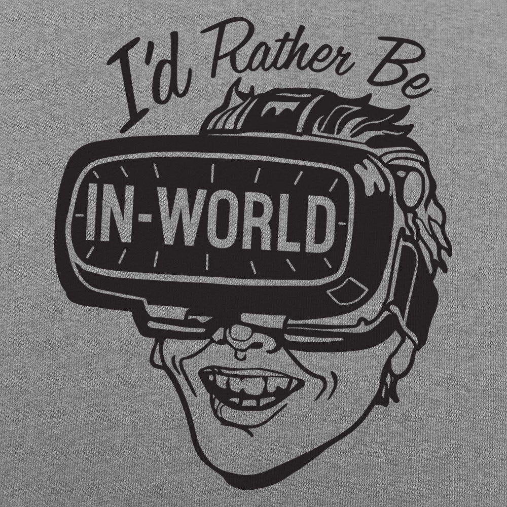 I'd Rather Be In-World Men's T-Shirt