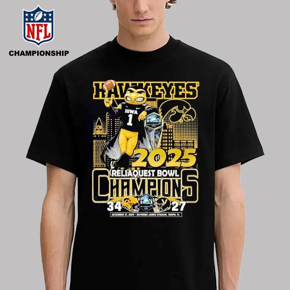 Iowa Hawkeyes 2025 Champions Mascot Shirt