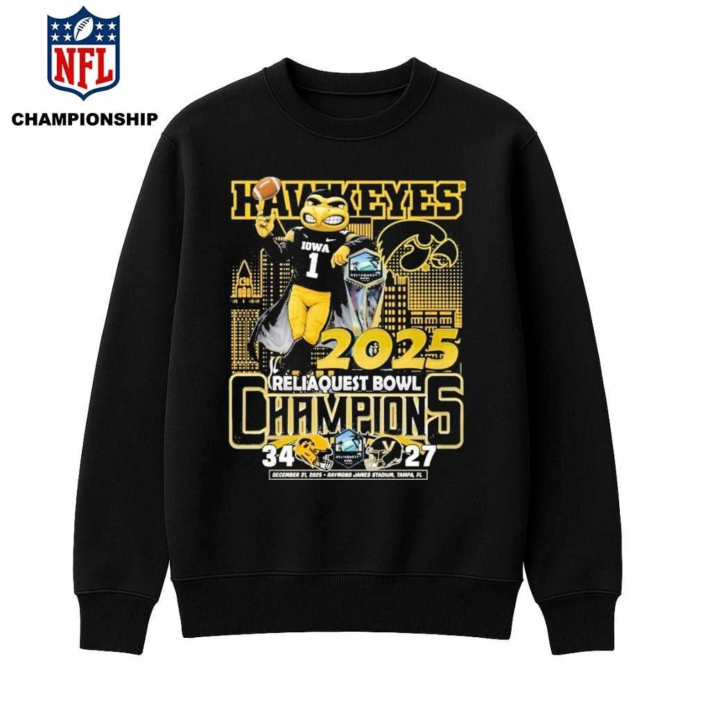 Iowa Hawkeyes 2025 Champions Mascot Shirt