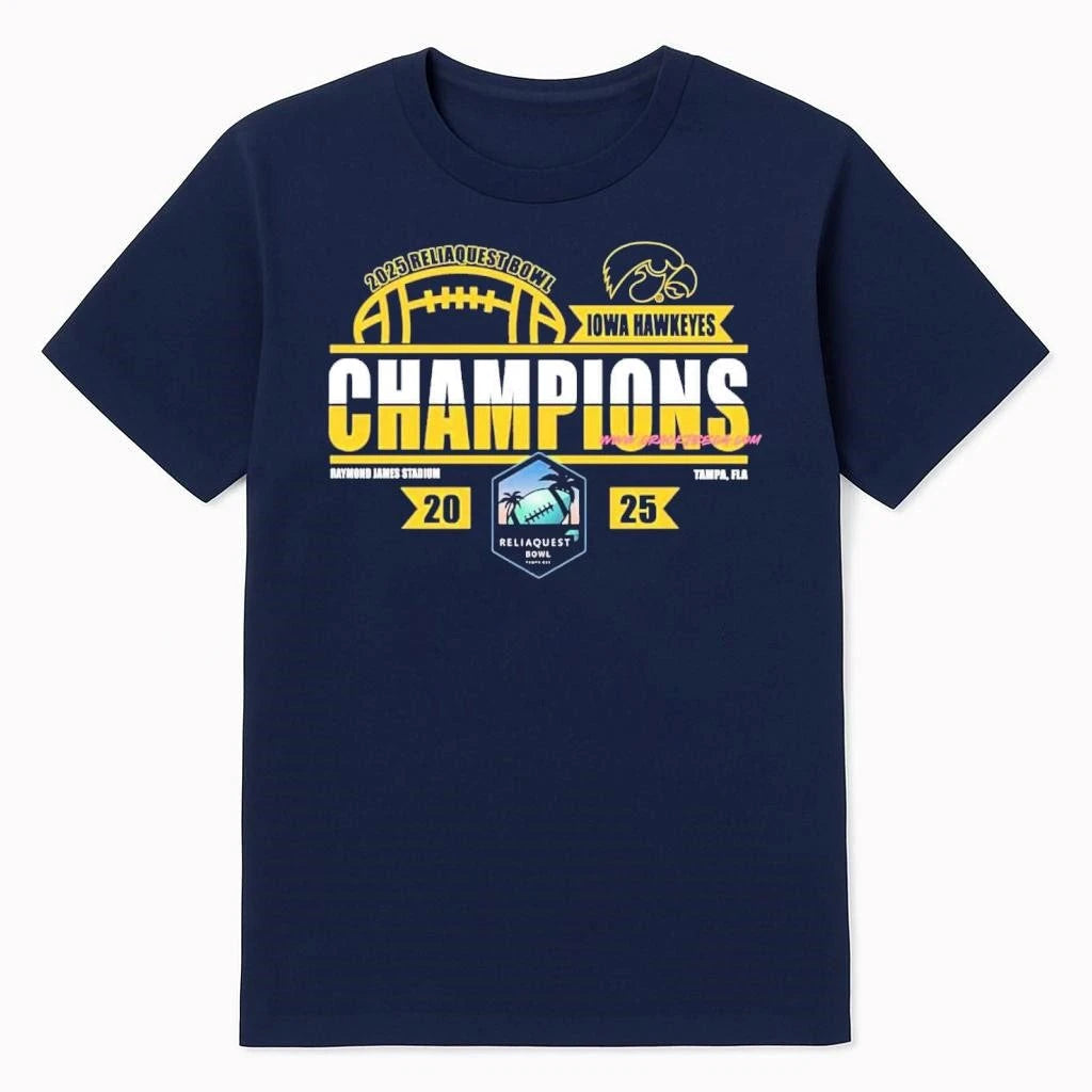Iowa Hawkeyes 2025 ReliaQuest Bowl Locker Room Shirt
