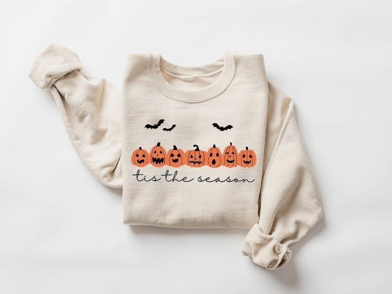 is The Season Halloween Sweatshirt,Halloween Sweatshirt,Spooky Season,Coffee Shirt,Halloween Gift Hoodie | UrbanDripWear.com