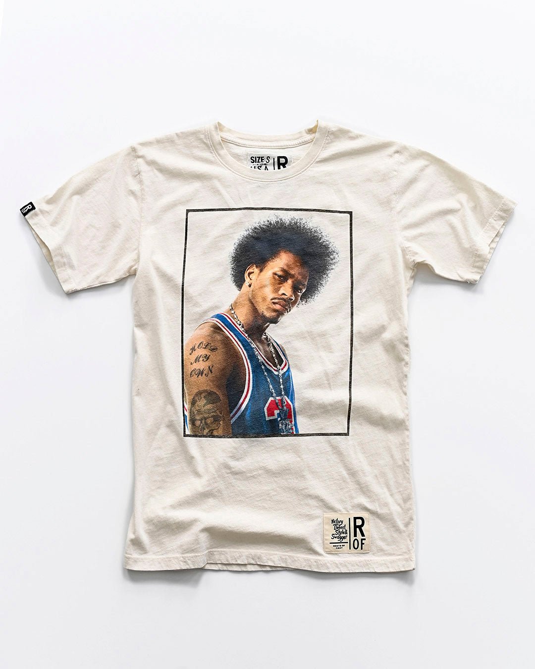 Iverson #3 Photo White Tee