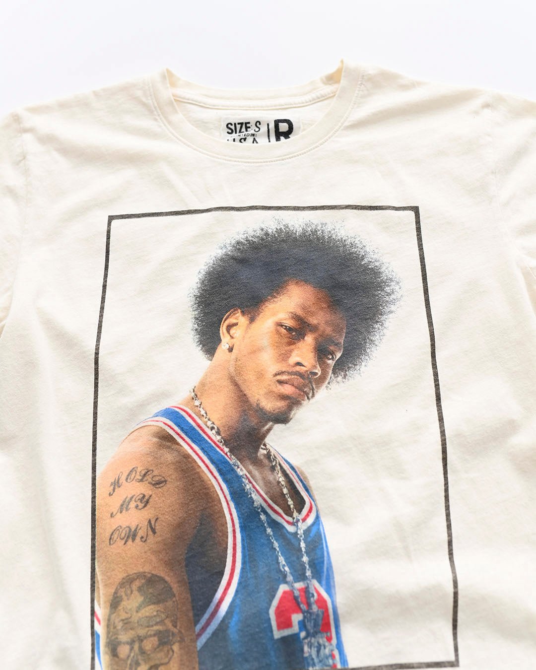 Iverson #3 Photo White Tee