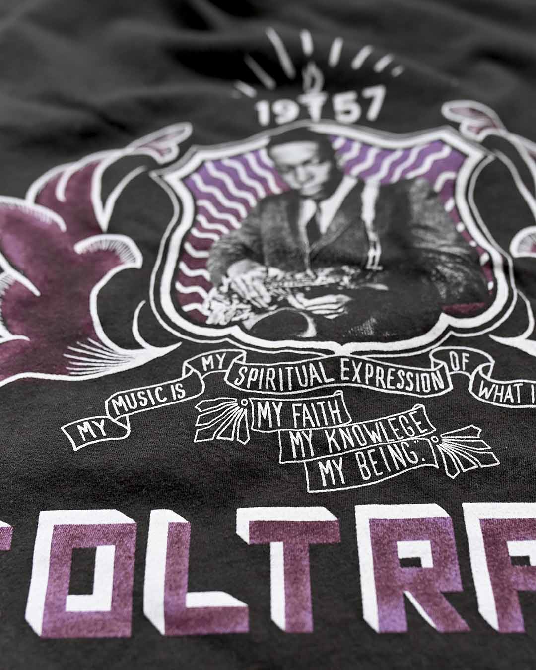 John Coltrane Graphic Black Tee