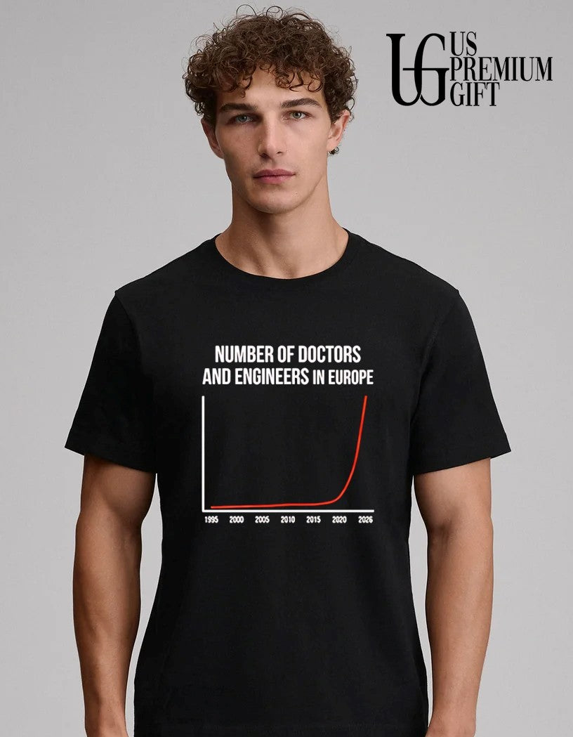 Number of Doctors and Engineers in Europe shirt
