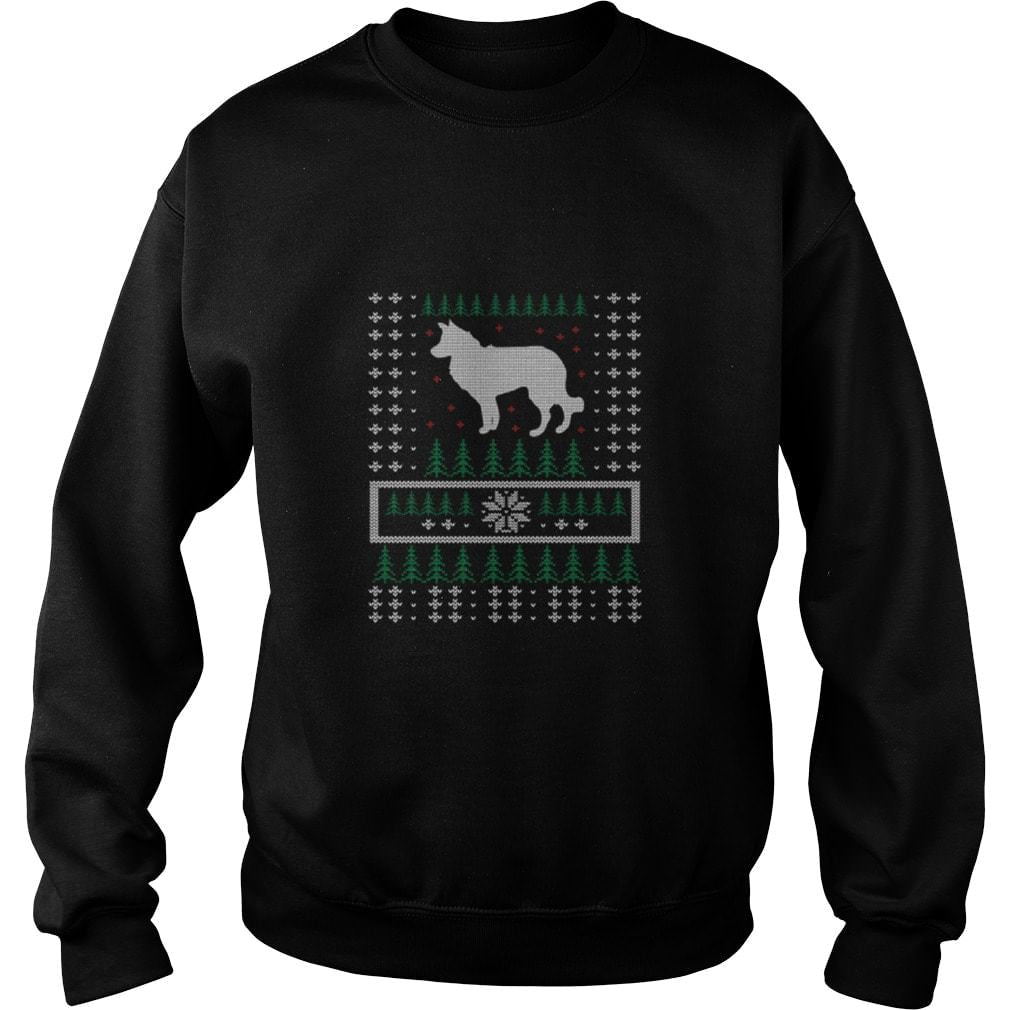 Border collie ugly Christmas sweater