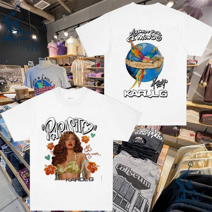 Karol G Viajando Por El Mundo Tour 2026 T-shirt