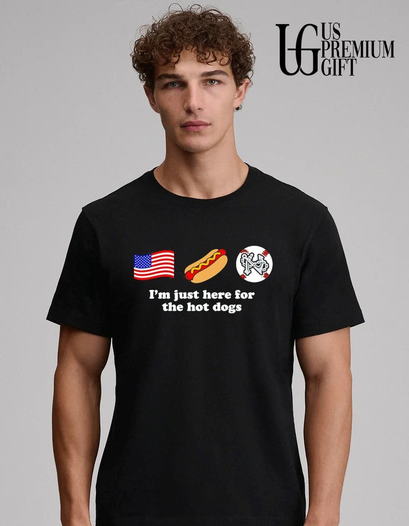Norfolk Tides Just Here for the Hot Dog shirt