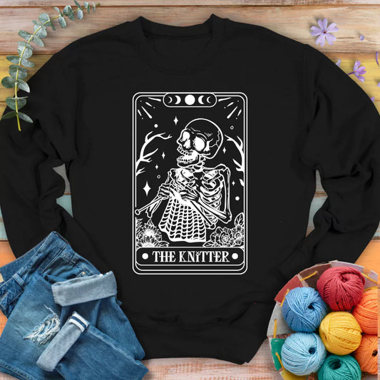 Knitter Tarot Card Sweatshirt