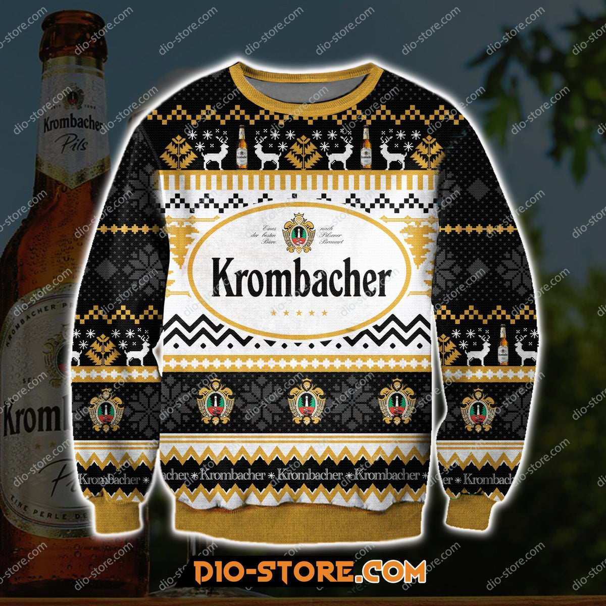 Krombacher Knitting Pattern 3D Print Ugly Sweater