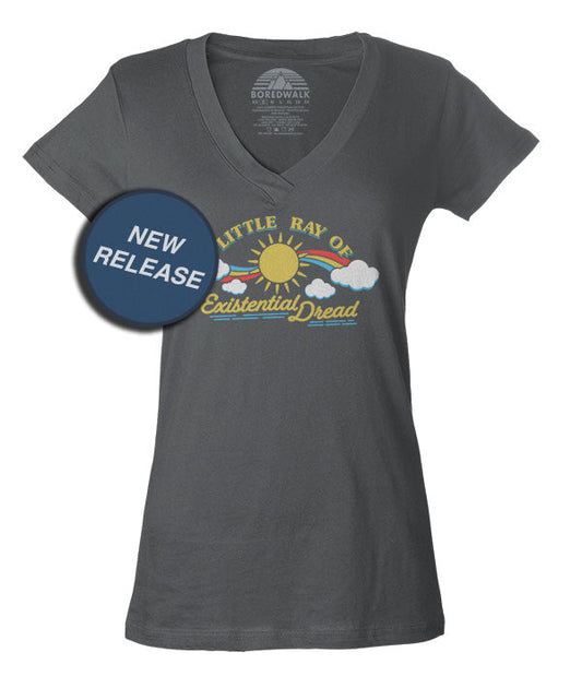 Women's Little Ray of Existential Dread Vneck T-Shirt