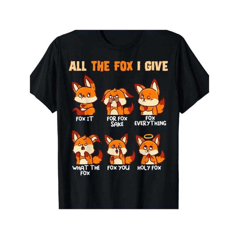 look at all   i give funny   no fox   t shirt 100 cotton comfortable stylish   christmas black -1 Hoodie, Sweatshirt
