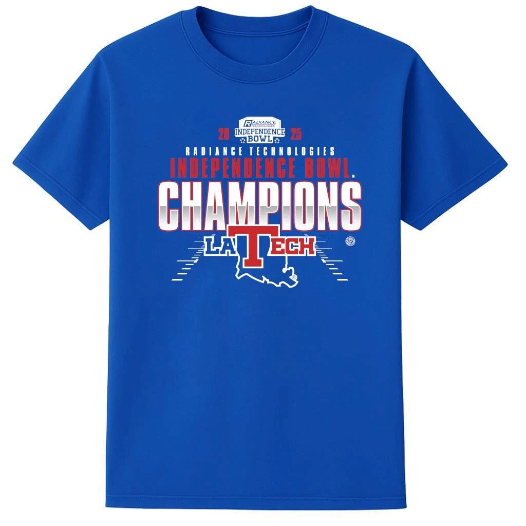 Louisiana Tech Bulldogs 2025 Radiance Technologies Independence Bowl Champions Shirt