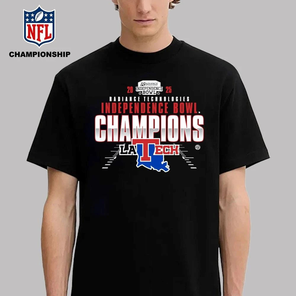 Louisiana Tech Bulldogs Football 2025  Independence Bowl Champions Shirt