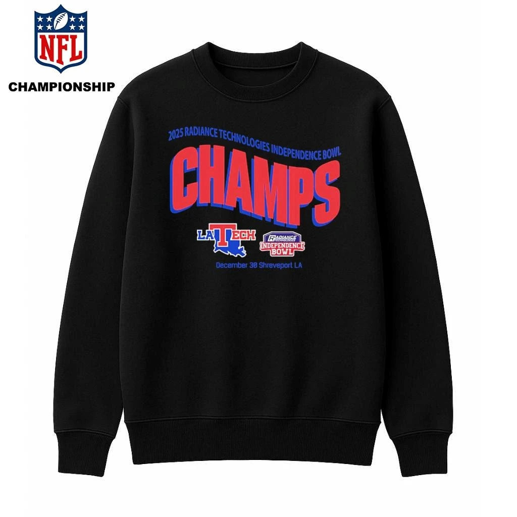Louisiana Tech Bulldogs Football Are Radiance Technologies Independence Bowl Champions 2025 Shirt