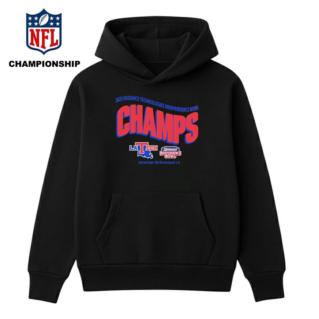 Louisiana Tech Bulldogs Football Are Radiance Technologies Independence Bowl Champions 2025 Shirt