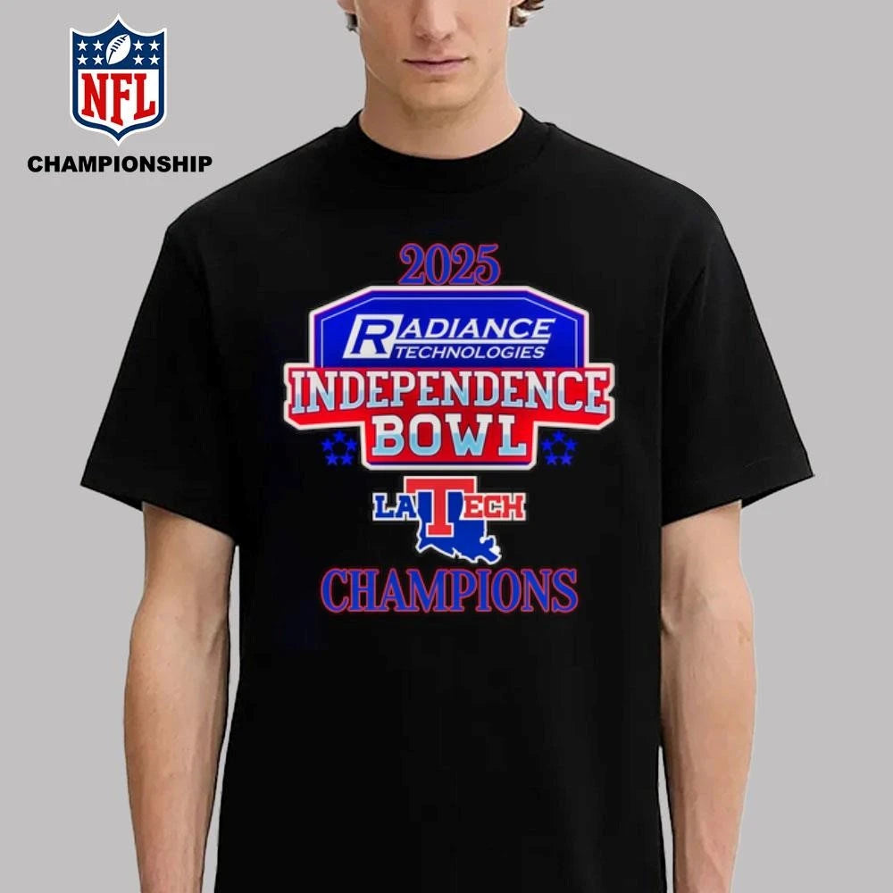 Louisiana Tech University 2025 Independence Bowl Champions Logo Shirt