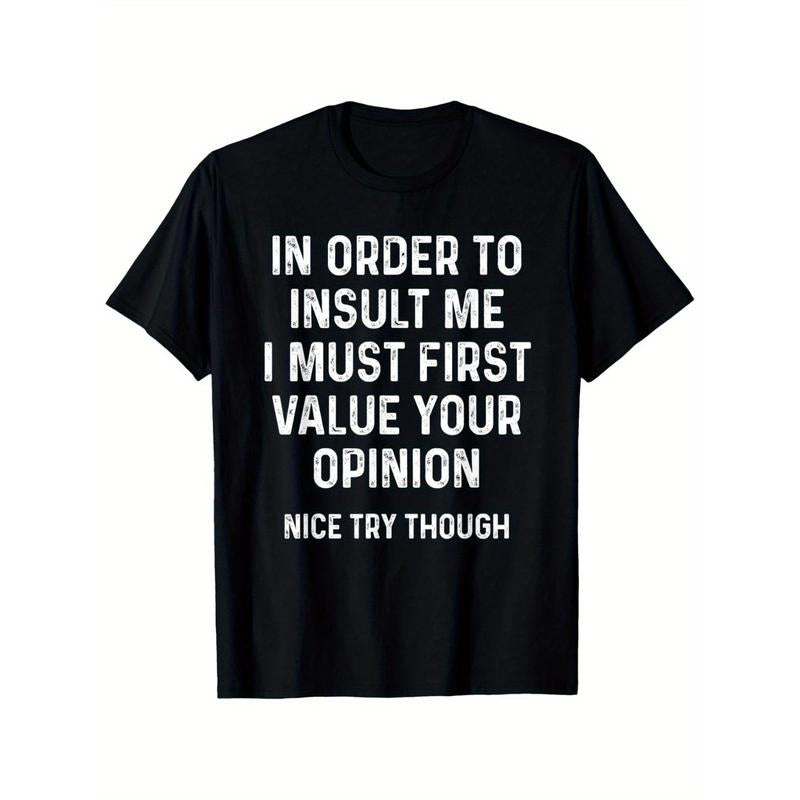 Men's Bold Statement Cotton T-Shirt