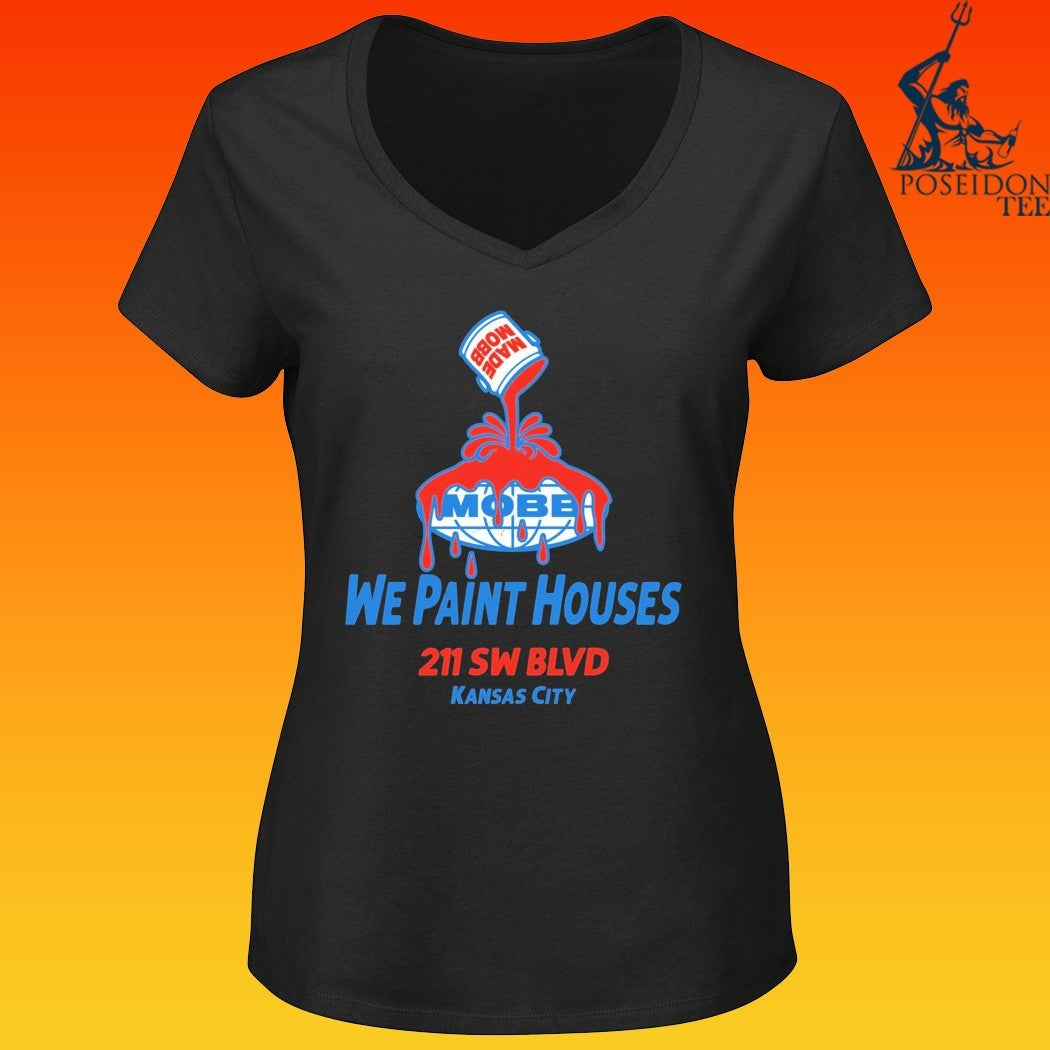 Made Mobb We Paint Houses 211 Sw Blvd Kansas City T-shirt
