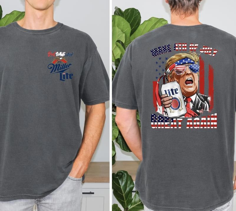 make 4th of july great again tshirt Cotton Man Hoodie, Sweatshirt | UrbanDripWear.com