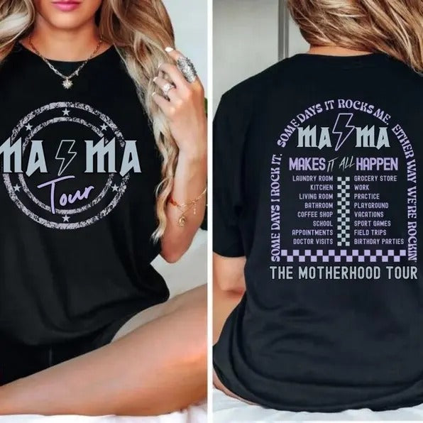 mama rock tour shirt, mom life Breathable Casual Outfit Breathable Casual Breathable Casual Breathable Casual Breathable...