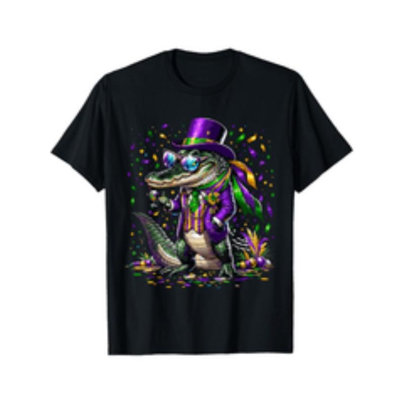 mardigator mardi gras crocodile costume mardi gras t shirt for men black Hoodie, Sweatshirt | UrbanDripWear.com