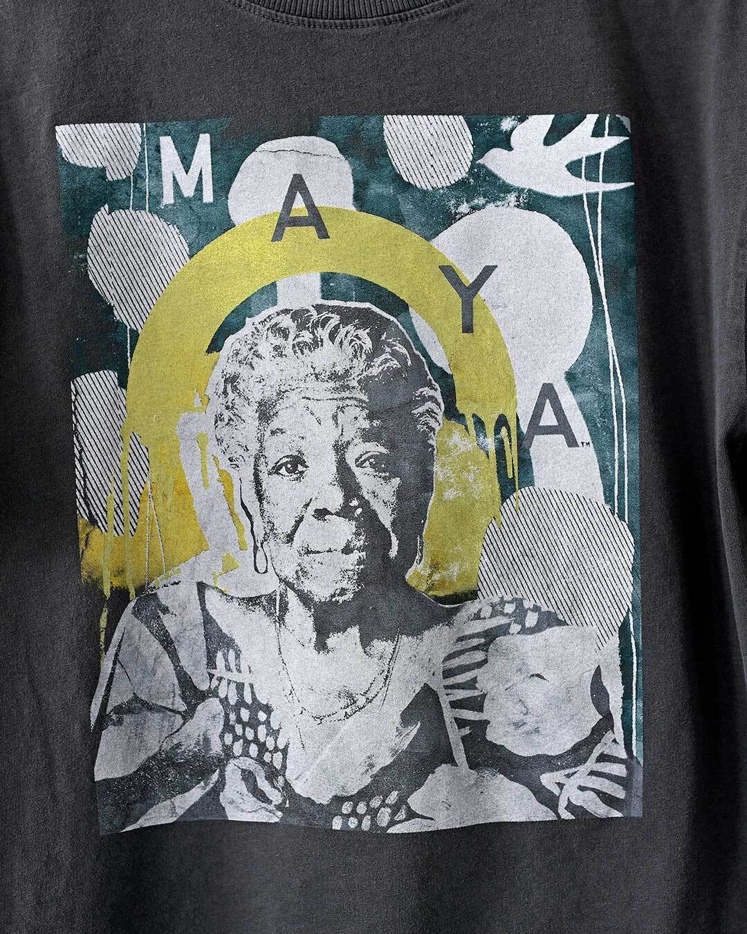 Maya Angelou Photo Black Women's Tee