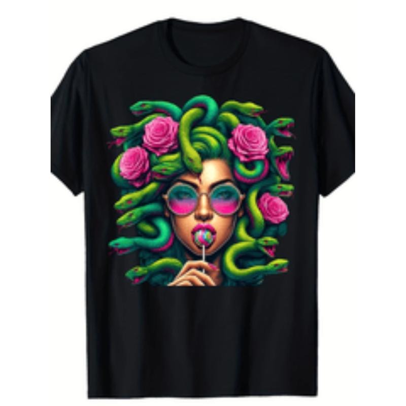 medusa hippie psychedelic snakes greek mythology t shirt mens t shirt black Hoodie, Sweatshirt | UrbanDripWear.com