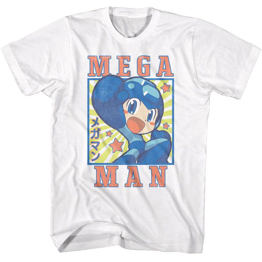 Mega Man - Square And Stars T-Shirt