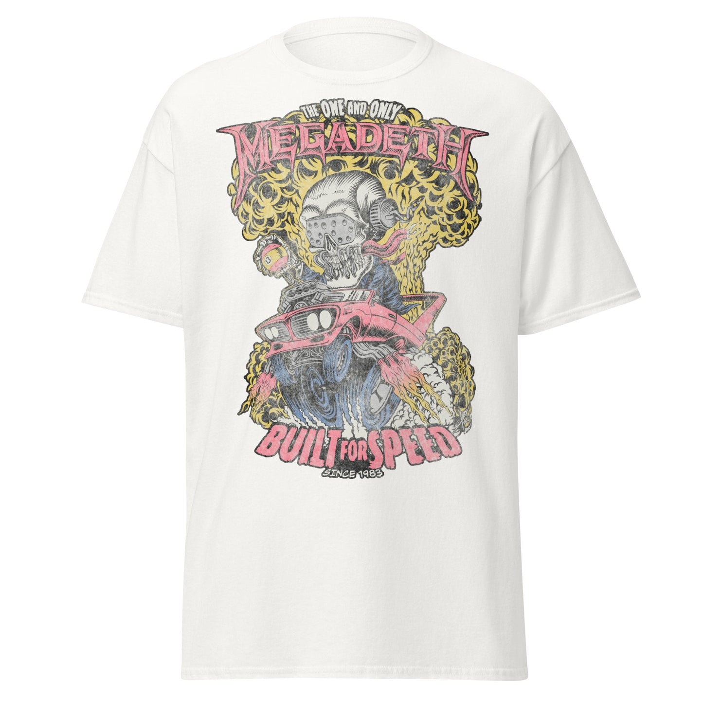 Megadeth - Vintage Built for Speed Jumbo Print T-Shirt Style001