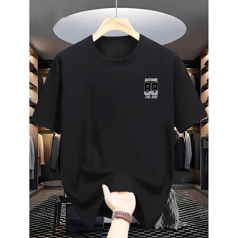 men gifts [Print Men's Casual Tee] 88 Print Men's Short Sleeve Casual T-shirt