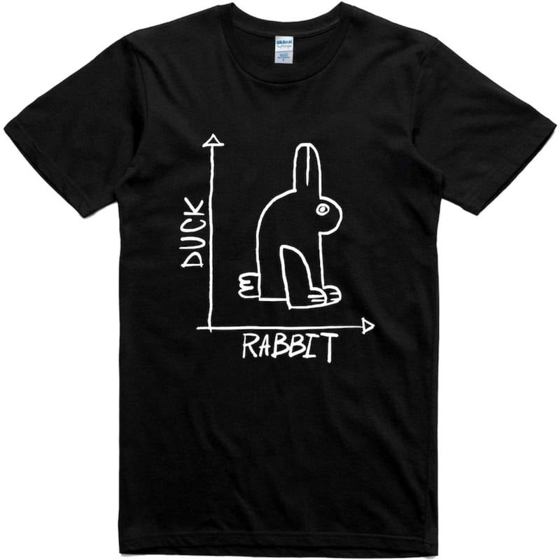 men gifts Mens Funny T-Shirt Rabbit Duck Design Regular Fit 100% Cotton Tee Menswear Top Hoodie, Sweatshirt