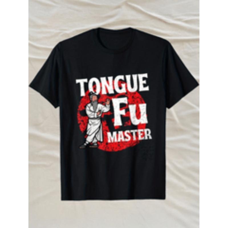 mens funny   t shirt tongue fu master dirty sarcastic nsfw tee black Hoodie, Sweatshirt | UrbanDripWear.com