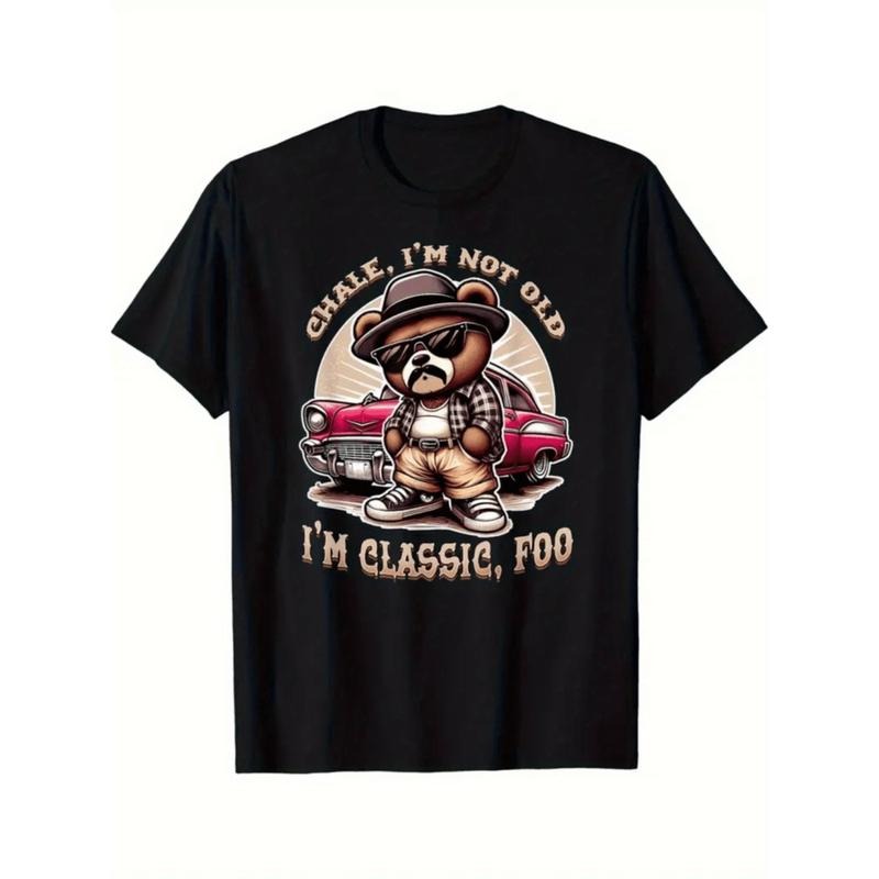 mens funny chicano lowrider t shirt im not old   foo graphic tee black cotton casual round neck short sleeve shirt...