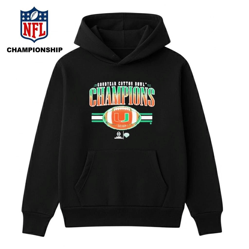 Miami Football 2026 CFP Cotton Bowl Champions Shirt