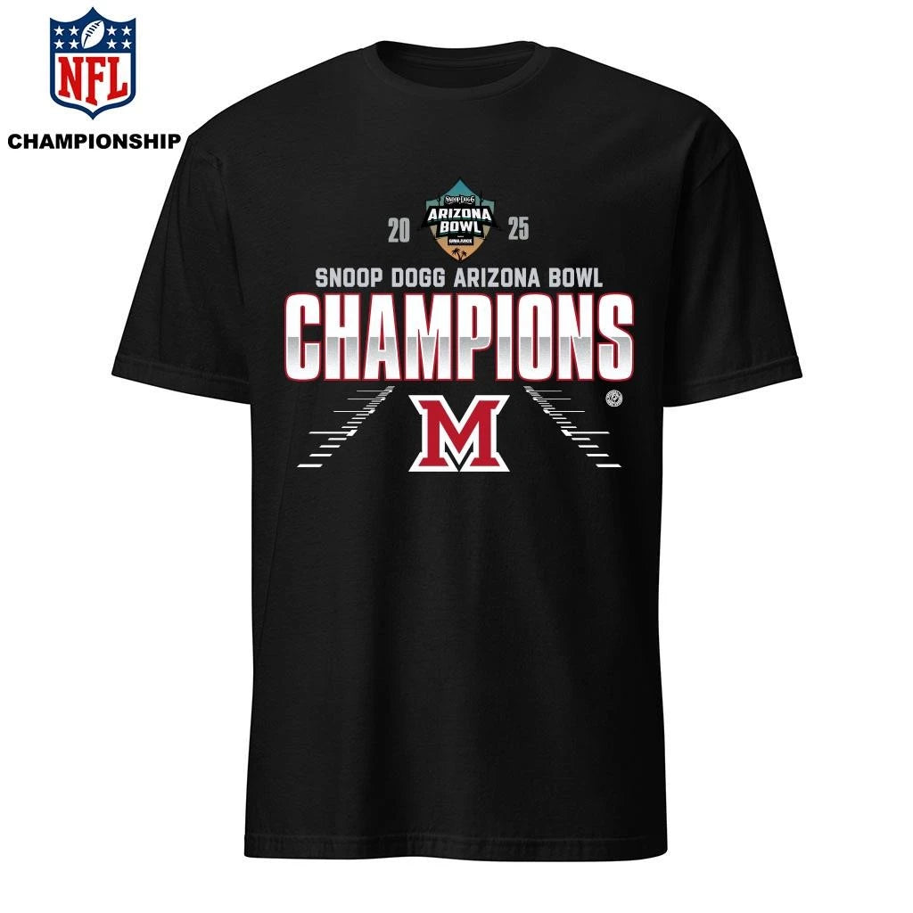 Miami RedHawks 2025 Snoop Dogg Arizona Bowl Champions Shirt