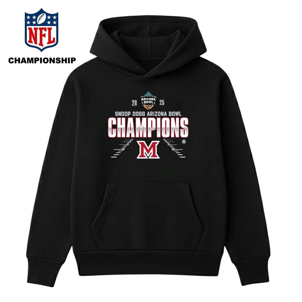 Miami RedHawks 2025 Snoop Dogg Arizona Bowl Champions Shirt
