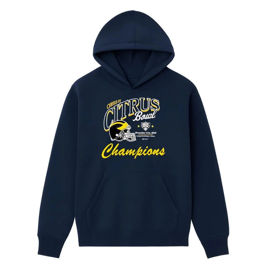 Michigan Wolverines Cheez-It Citrus Bowl Champions 2025 helmet Shirt